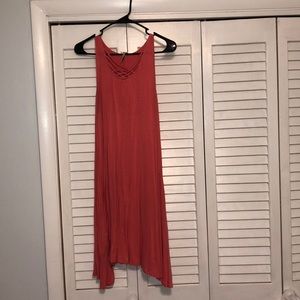 Pink swing dress. Has pockets!